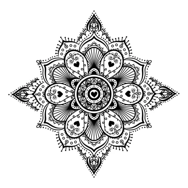 Színes Vektor Mandala Illusztráció — Stock Vector