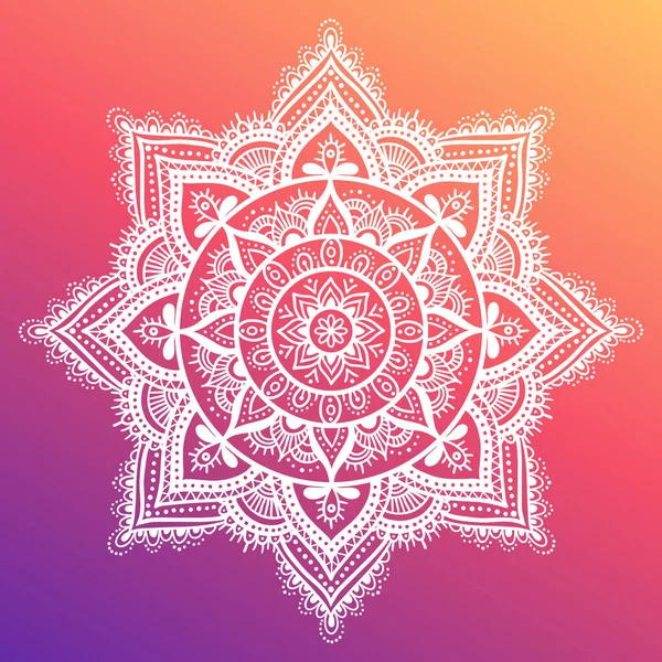 Color Vector Mandala Illustration — 스톡 벡터