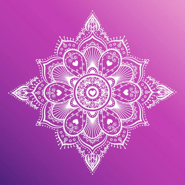 Color Vector Mandala Illustration — 스톡 벡터