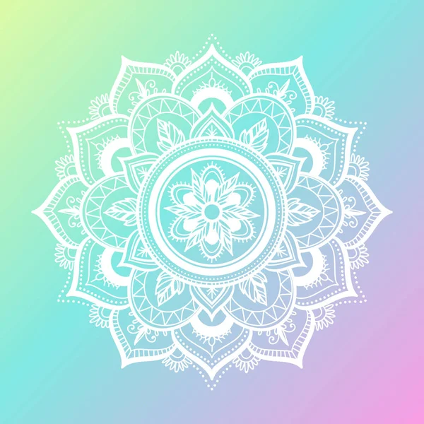 Illustrasjon Fargestoffmandala – stockvektor