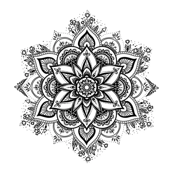 Ilustración Vectores Color Mandala — Vector de stock