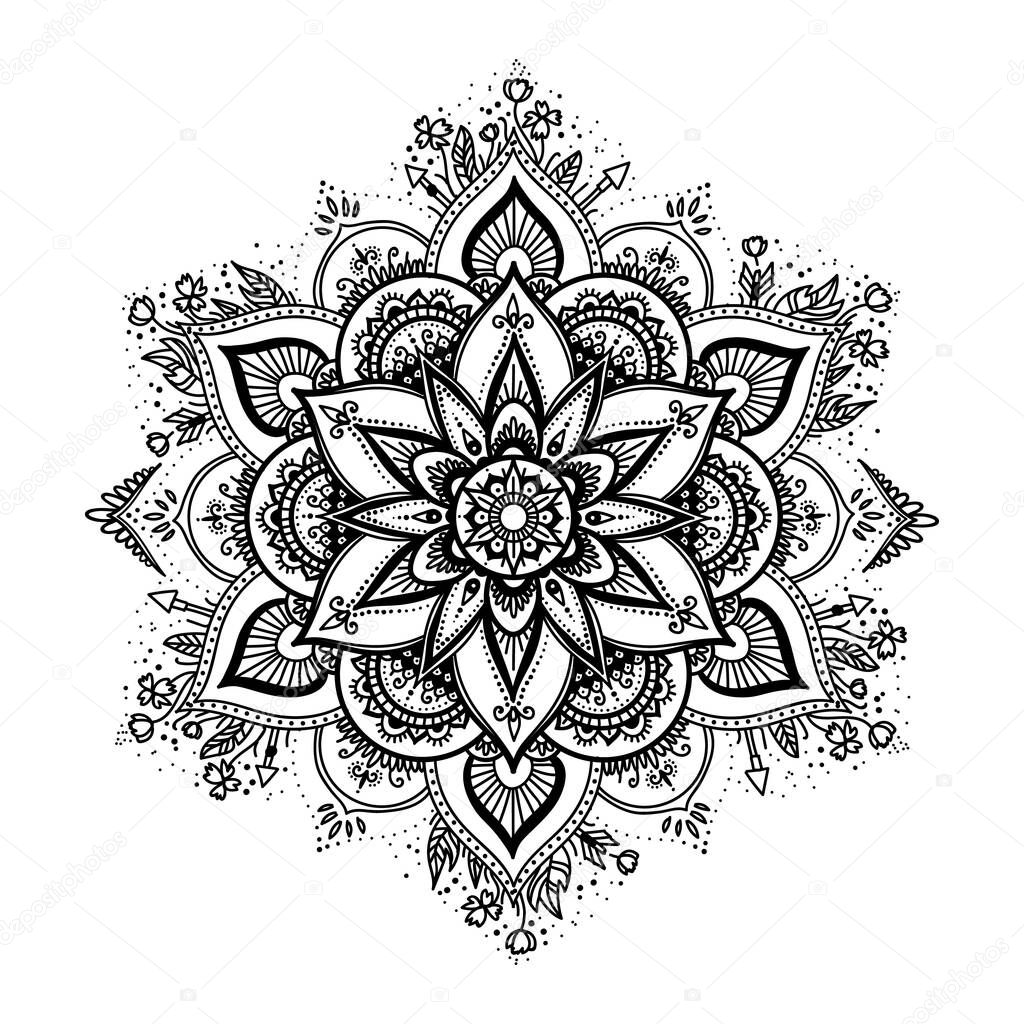 Color vector mandala illustration