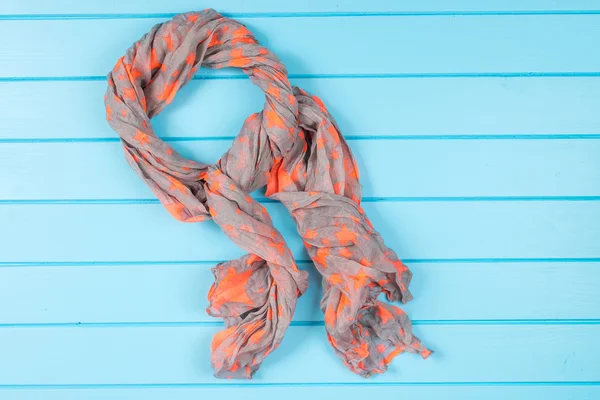 Women scarf on wooden background. — Stock Photo, Image