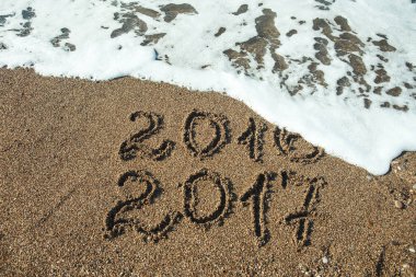 Sahilde numaraları 2017. Yeni yıl tatil kavramı .