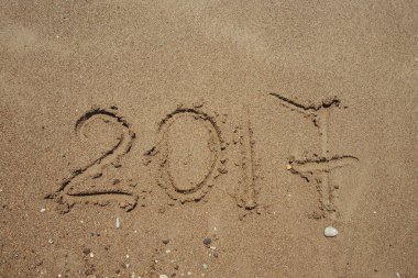 Sahilde numaraları 2017. Yeni yıl tatil kavramı .