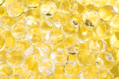 Şeffaf yeloow topları soyut doku