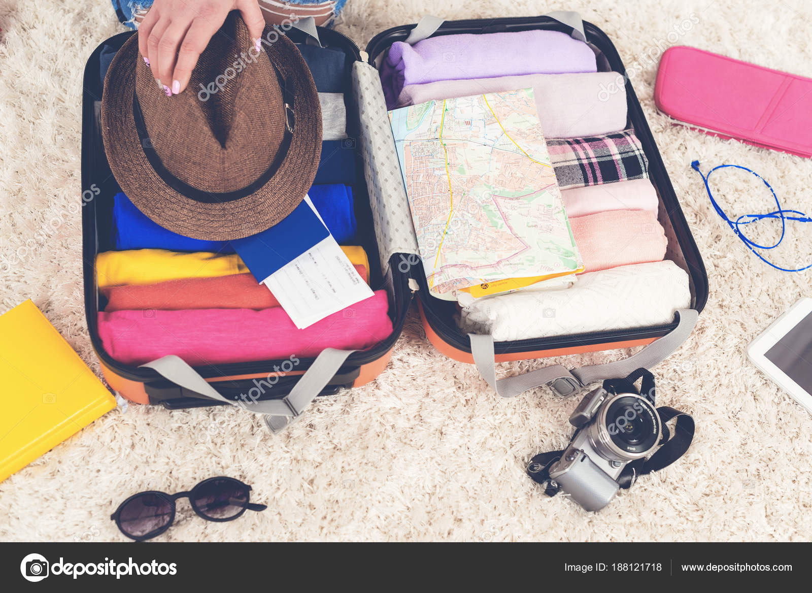 suitcase full of clothes
