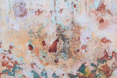 Eski renkli kırık duvar, arka plan, doku