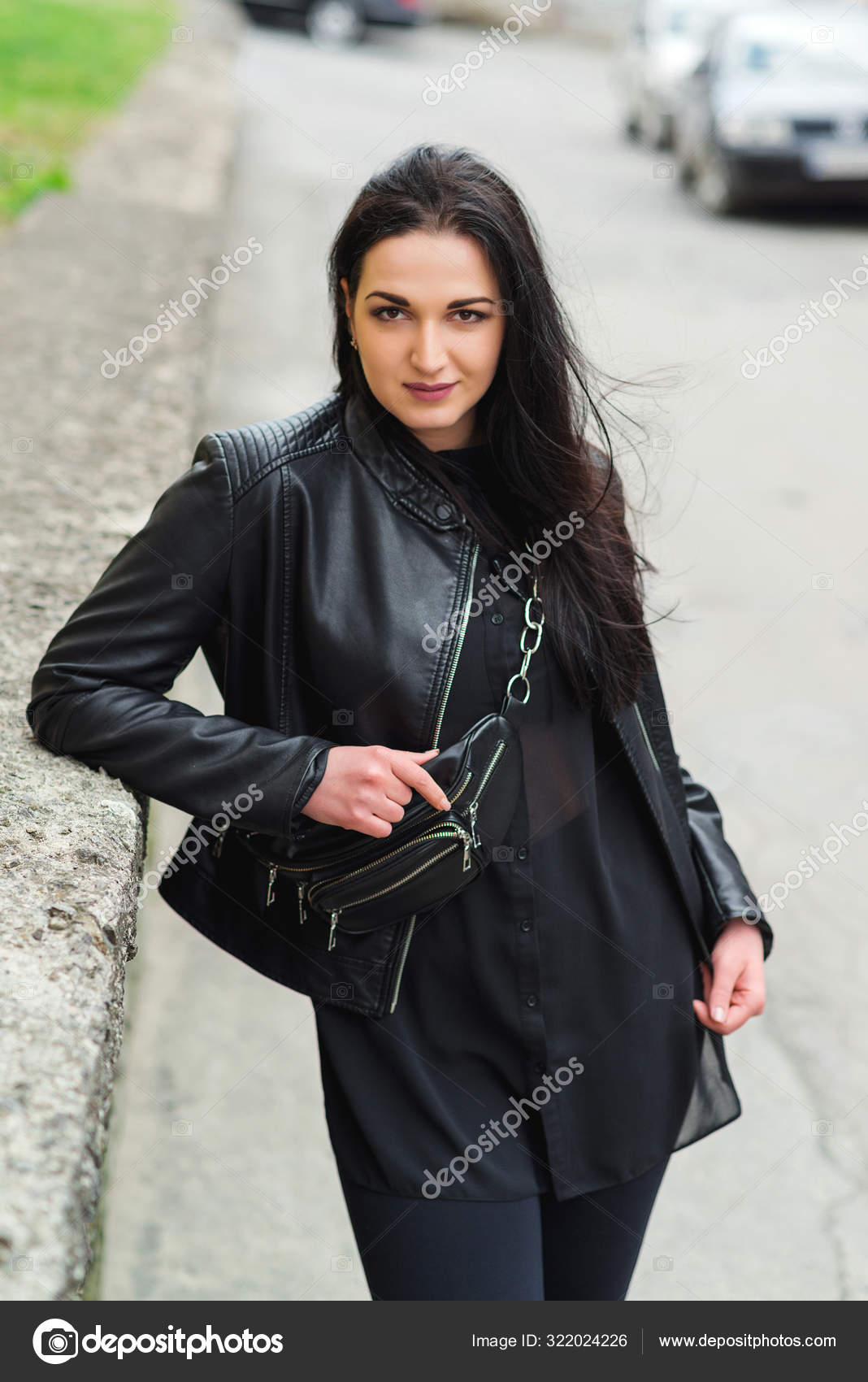 fashionable leather fanny pack
