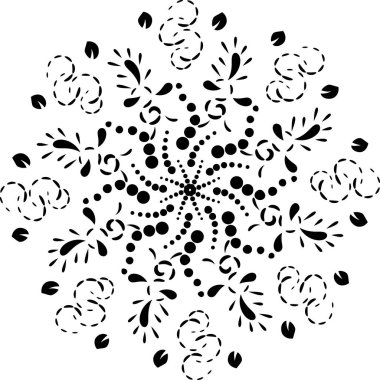 Mandala ile süsleme kartı. Geometrik daire öğesi vektörde yaptı. Mükemmel tasarım, doğum günü ve diğer tatil, diğer her türlü kartları kaleydoskop, madalyon, yoga, Hindistan, Arapça