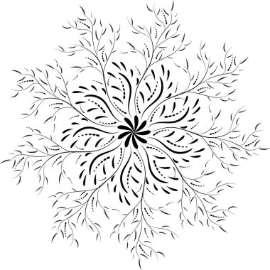 Mandala ile süsleme kartı. Geometrik daire öğesi vektörde yaptı. Mükemmel tasarım, doğum günü ve diğer tatil, diğer her türlü kartları kaleydoskop, madalyon, yoga, Hindistan, Arapça