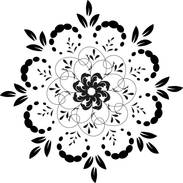 Sieraad kaart met mandala. Geometrische cirkel element gemaakt in vector. Kaarten voor elke andere vorm van ontwerp, verjaardag en andere vakantie, perfect Caleidoscoop, medaillon, yoga, india, Arabisch — Stockvector