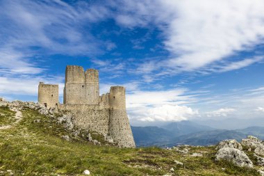 Rocca Calascio, Lady Hawk Fortress, in L'Aquila, Abruzzo, Italy clipart
