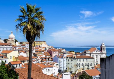 dan Mirador de görüntülemek santa lucia, lisbon, Portekiz