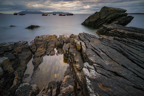 Rochas da costa de Elgol — Fotografia de Stock