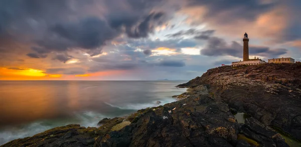Pôr do sol de Ardnamurchan Panorama — Fotografia de Stock