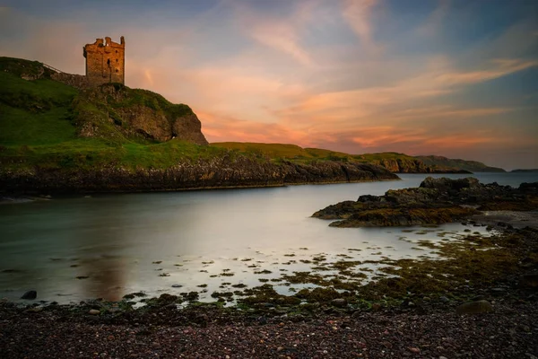 Gylen castle sunset — Stock Photo, Image