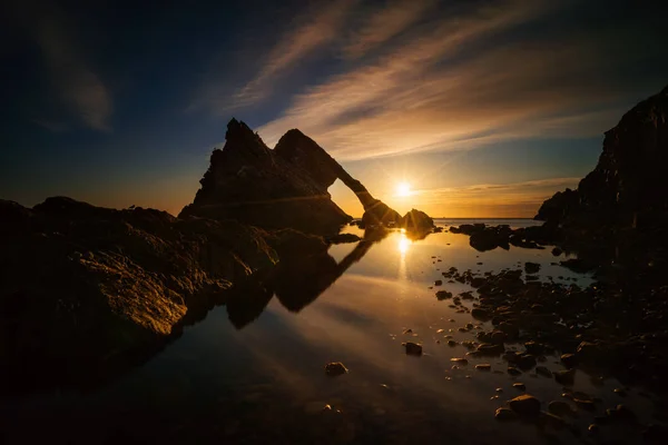 Reflexão Fiddle Rock — Fotografia de Stock