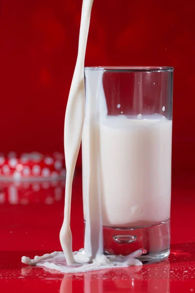 Pouring milk high speed photography