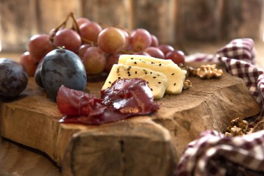 Şarap plaka yakın çekim