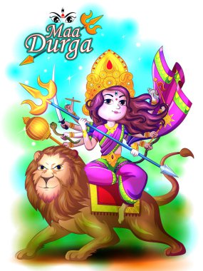 Mutlu Durga Puja festival Hindistan tatil arka plan