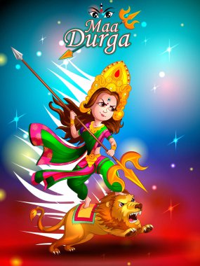 Mutlu Durga Puja festival Hindistan tatil arka plan