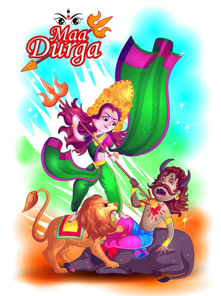 Mutlu Durga Puja festival Hindistan tatil arka plan