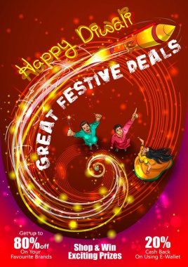 Hindistan tatil şenlikli anlaşma arka plan ile kutluyor mutlu bayramlar gecesi firecracke yanan insanlar