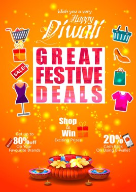 Hindistan tatil şenlikli anlaşma arka plan ile kutluyor mutlu bayramlar gecesi havai fişek