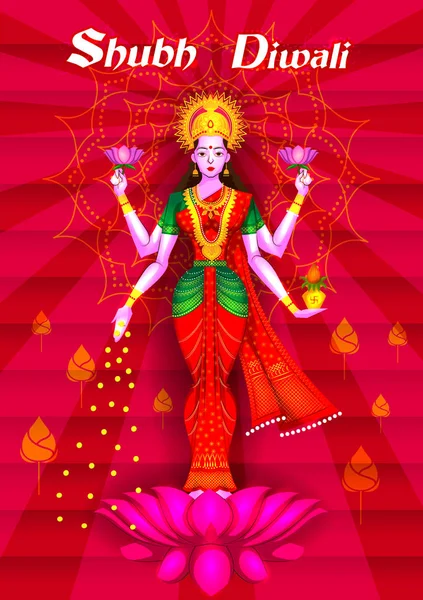 Hint tanrıçası Lakshmi Lotus Hindistan tatil kutluyor mutlu bayramlar gece Tarih