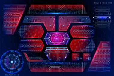 Soyut fütüristik bilim kurgu Merhaba teknoloji teknoloji kullanıcı arabirimi ekran dijital arka planı