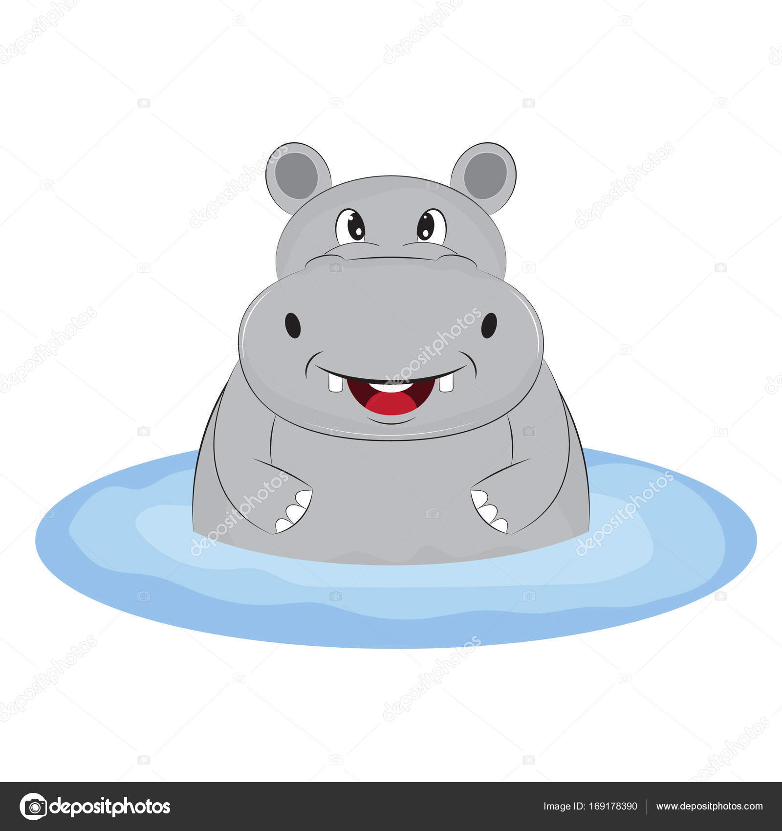 エレガントカバ イラスト かわいい 花の画像