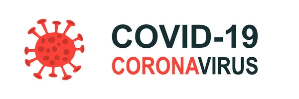 Design moderno logotipo coronavirus covid-19. Epidemia global 2019-nCov . — Vetor de Stock