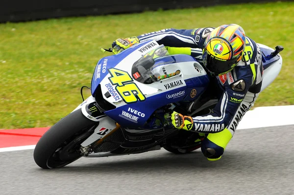 MUGELLO - ITÁLIA, 31 DE MAIO: Cavaleiro italiano da Yamaha Valentino Rossi em 2013 TIM MotoGP da Itália em 31 de maio de 2013 — Fotografia de Stock