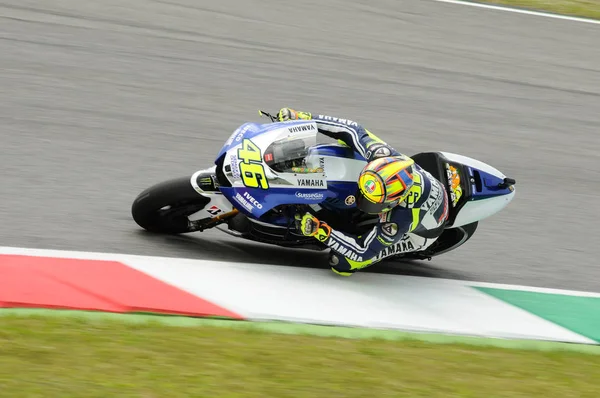 MUGELLO - ITÁLIA, 31 DE MAIO: Cavaleiro italiano da Yamaha Valentino Rossi em 2013 TIM MotoGP da Itália em 31 de maio de 2013 — Fotografia de Stock