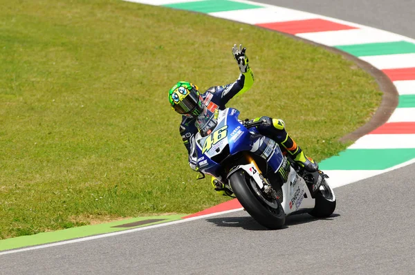 MUGELLO - ITALY, 31 мая: Итальянский гонщик Yamaha Валентино Росси на 2013 TIM MotoGP of Italy 31 мая 2013 — стоковое фото