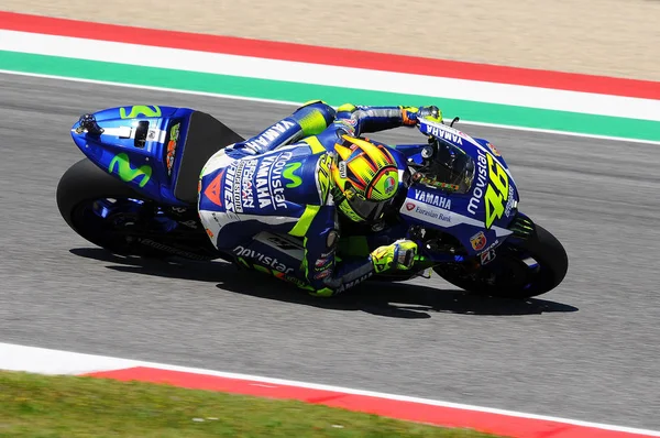 Mugello - İtalya, 29-30 Mayıs: Valentino Rossi 2015 adlı Tim Motogp Mugello, İtalya'nın devre 29-30 Mayıs 2015 İtalyan Yamaha rider — Stok fotoğraf