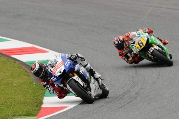 Mugello - İtalya, Haziran 3: Jorge Lorenzo 2013 yılında Tim Motogp Mugello, İtalya'nın devre 3 Haziran 2013 İspanyolca Yamaha rider — Stok fotoğraf