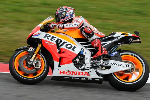 Mugello - Italy, 31 mei: Spaanse Honda rider Marc Marquez op 2013 Tim Motogp van Italië op Mugello circuit op mei 31, 2013 — Stockfoto