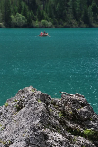 Lago di Braies - Pragser Wildsee, Νότιο Τύρολο, Δολομίτες, Ιταλία — Φωτογραφία Αρχείου