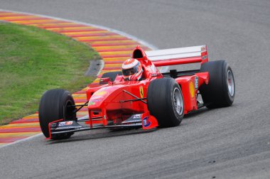 Mugello, bu Kasım 2008: Bilinmeyen ile Modern Ferrari F1 devre mugello İtalya Finali Mondiali Ferrari 2008 sırasında girmek