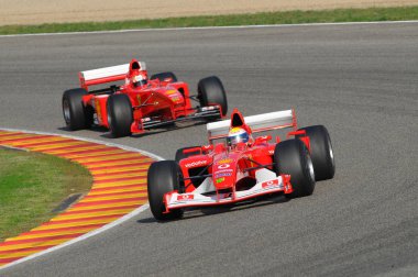 Mugello, bu Kasım 2008: Bilinmeyen ile Modern Ferrari F1 devre mugello İtalya Finali Mondiali Ferrari 2008 sırasında girmek