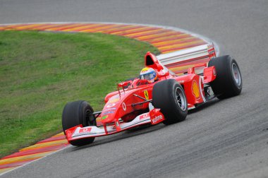 Mugello, bu Kasım 2008: Bilinmeyen ile Modern Ferrari F1 devre mugello İtalya Finali Mondiali Ferrari 2008 sırasında girmek
