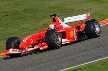 Mugello, bu Kasım 2008: Bilinmeyen ile Modern Ferrari F1 devre mugello İtalya Finali Mondiali Ferrari 2008 sırasında girmek