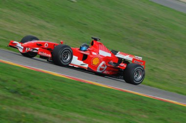 Mugello, bu Kasım 2008: Bilinmeyen ile Modern Ferrari F1 devre mugello İtalya Finali Mondiali Ferrari 2008 sırasında girmek