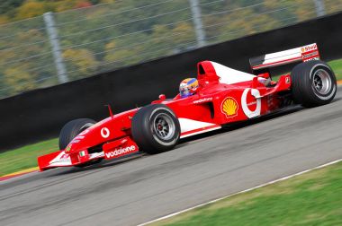 Mugello, o, Kasım, 2007: Bilinmeyen ile Modern Ferrari F1 devre mugello İtalya Finali Mondiali Ferrari 2007 sırasında girmek