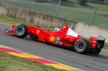 Mugello, o, Kasım, 2007: Bilinmeyen ile Modern Ferrari F1 devre mugello İtalya Finali Mondiali Ferrari 2007 sırasında girmek