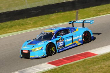 12 cevheri Hankook Mugello 18 Şubat 2017: #32 araba koleksiyonu Motorsport, Audi R8 Lms: Max Edelhoff, Horst Felbermayr Jr., Toni Forne, Peter Schmidt devre Mugello, İtalya.
