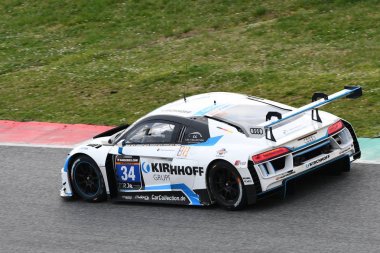 12 cevheri Hankook Mugello 18 Şubat 2017: #34 araba koleksiyonu Motorsport, Audi R8 Lms: Johannes Dr. Kirchhoff, Gustav Edelhoff, Elmar Grimm, Ingo Vogler devre Mugello, İtalya.