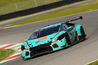 12 cevheri Hankook Mugello 18 Şubat 2017: #21 Konrad Motorsport, Lamborghini Huracan Gt3: Franz Konrad, Marco Mapelli, Giorgio Maggi, Christopher Zochling devre Mugello, İtalya.